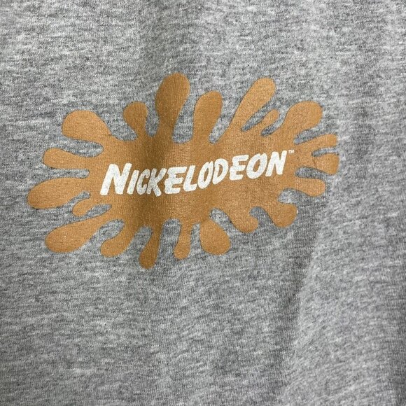 Nickelodeon Gray Cartoon Characters Graphic T-shirt Size Large Unisex - Picture 3 of 5